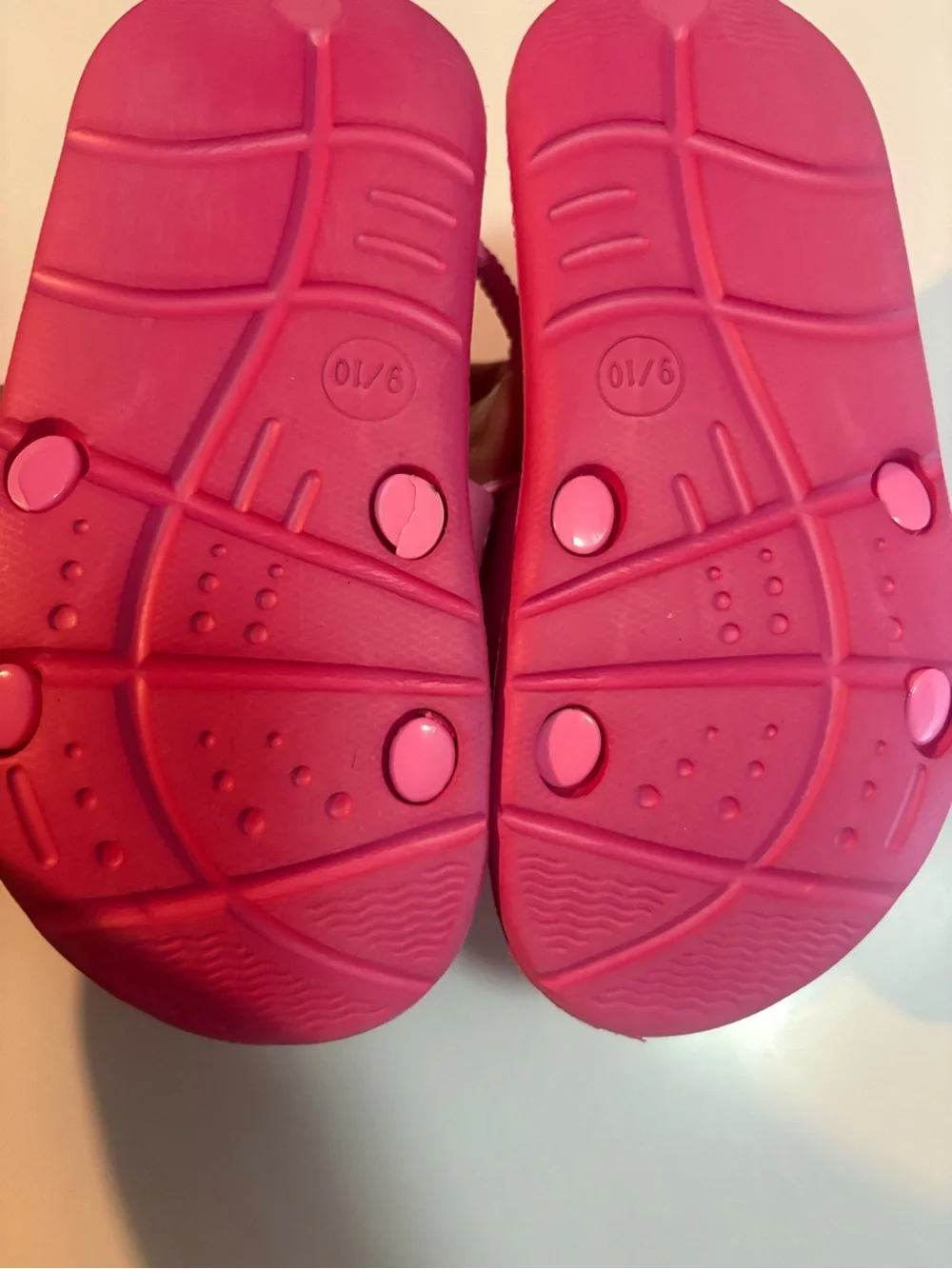 Minnie Mouse Toddler Girls Pink Slide Sandals Size 9-10